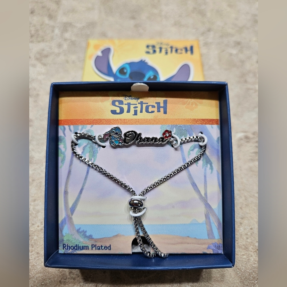 Disney Lilo & Stitch "Ohana" lariat-style bracelet or anklet